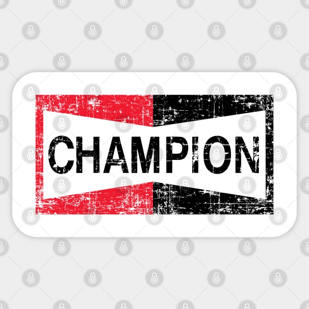 Champion Sparks Vintage Sticker by GR8DZINE